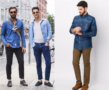 Cách phối đồ nam với áo khoác jean đơn giản, style "cực chất" nổi bật
