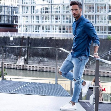 Cách phối đồ với áo jean nam đơn giản, "chuẩn chỉnh" cho nam giới