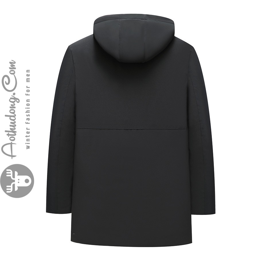 Áo phao lót lông hàng hiệu đen - Ảnh 5