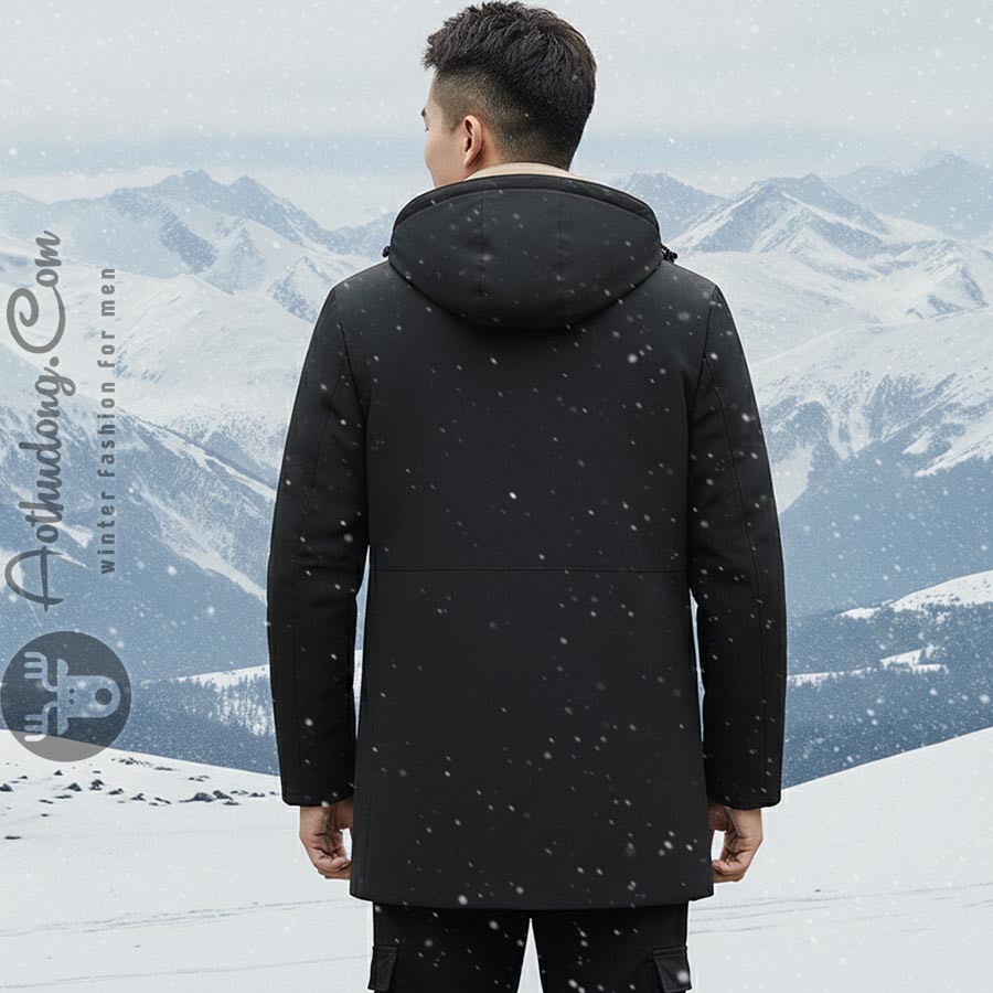 Áo khoác phao lót lông chống nước - Ảnh 1