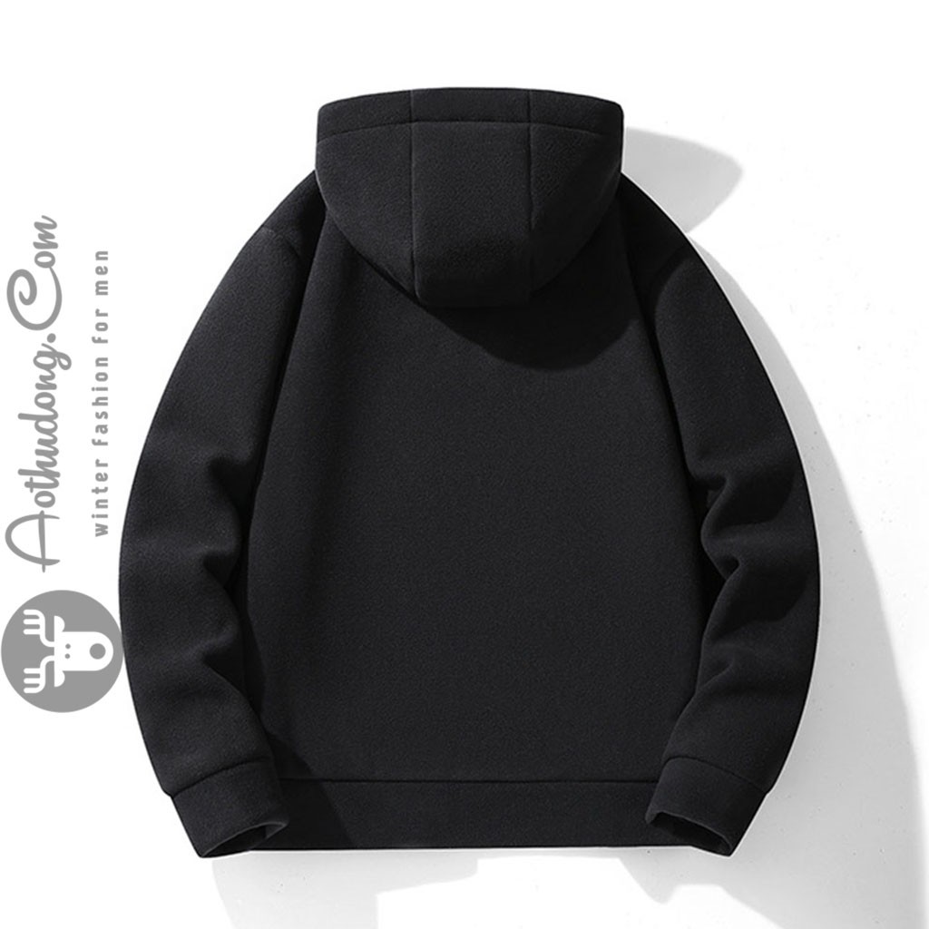 Áo hoodies dạ nỉ lót lông cao cấp - Ảnh 0