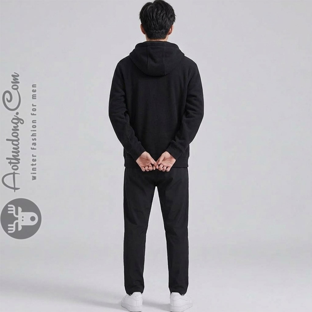 Áo hoodies dạ nỉ lót lông cao cấp - Ảnh 3